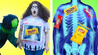 9 FUNNY ZOMBIE WAYS TO SNEAK SNACKS AND FOOD INTO THE MOVIES | CRAZY TIPS AND TRICKS BY CRAFTY HACKS