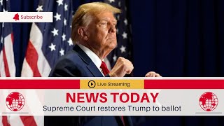 🛑 Supreme Court restores Trump to ballot | TGN News