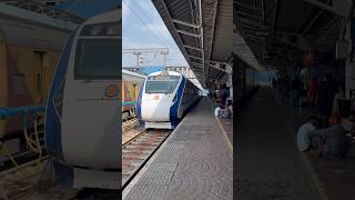 Visakhapatnam Vande Bharat Express arrives at Secunderabad