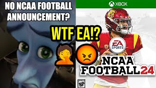 WHERE IS THE NCAA FOOTBALL 24 GAME ANNOUNCEMENT EA SPORTS? | No NCAA Football News Has Me Worried!