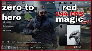 Zero to hero l Arena breakout | Red magic tablet 144 Fbs