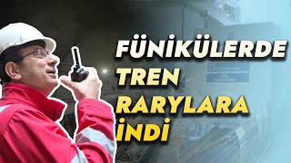 RUMELİHİSARÜSTÜ - AŞİYAN FÜNİKÜLERİ HATTI'NDA TREN RAYLARLA BULUŞTU