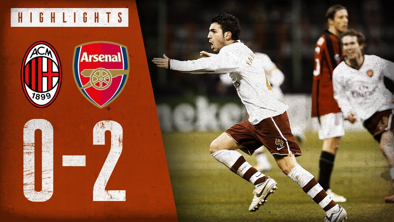 Fabregas From 30 Yards! | AC Milan 0-2 Arsenal | March 4, 2008 ...