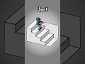 Stairs ILLUSION  Minecraft Animation  #shorts