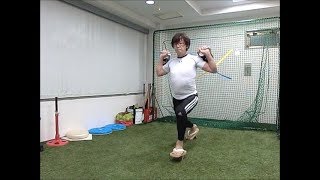 ADVANCED Baseball　【骨盤割れ 大股ステップ】 古武術パワー反射　タイツ先生