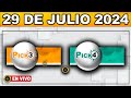 Resultado PICK3 AND PICK4 DIA Resultado LUNES 29 de julio DE 2024 ✅🥇🔥💰