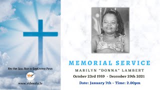 Memorial Service - Marilyn Lambert | 2022.1.7