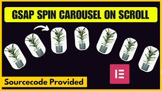 Spin Carousel on Scroll - GSAP ScrollTrigger Elementor [Without Plugin]