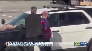 Delta Airlines passenger opens plane door during takeoff from LAX