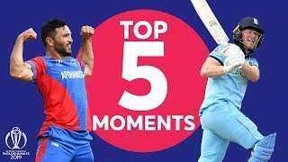 Gulbadin Naib? Morgan? | England vs Afghanistan - Top 5 Moments | ICC Cricket World Cup 2019