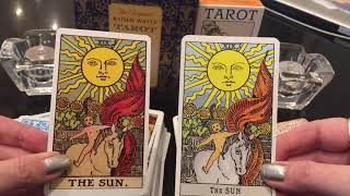 Compare Original Rider Waite VS Tarot of A.E. Waite -See differences btw Tarot Decks-Close Up Review