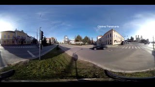 A walk to the downtown square in Zalău. In a full immersive 360 video.