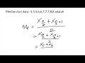 Median dari data : 5,5,5,6,6,7,7,7,8,8 adalah