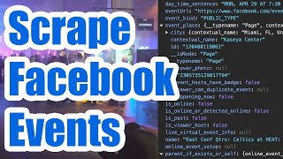 No-Code Facebook API Events Scraping with HAR Files