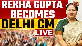 Delhi CM News LIVE: Rekha Gupta Become New Delhi CM Chair | PM Modi, Amit Shah To Attend Oath