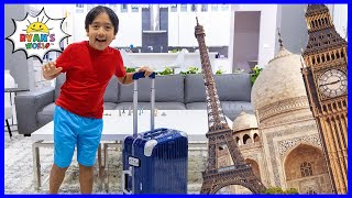 Ryan wants to Travel Around the World and visits famous Landmarks!!