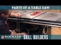 The Parts of a Table Saw | Rockler Skill Builders