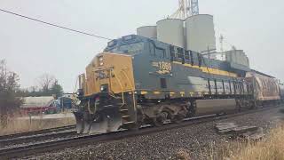 CSX C\u0026O HERITAGE! CP 528 - 8721E at Streetsville - April 4, 2024