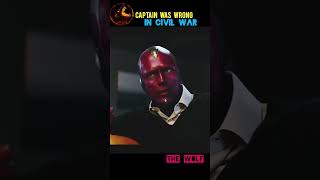 Iron Man vs Captain who was right in Civil war || virgin captain ||@thewolf_official.|| #shorts #marvel