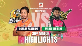 Durbar Rajshahi Takes on Sylhet Strikers in EPIC BPL 2025 36th Match Highlights