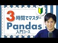 Pythonの便利ライブラリ「Pandas入門講座」合併版｜Pandasの基本的なこと3時間で学べます【Python超入門コースの次におすすめの入門講座】