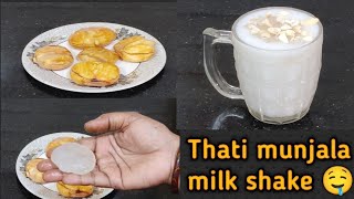 Thati munjala milk shake||Ice apple milk shake 🤤