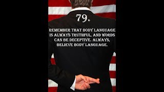 Deception Tip 79 - Believe Body Language - How To Read Body Language