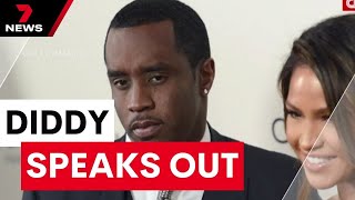 Sean 'Diddy" Combs speaks out over "disgusting" act | 7 News Australia