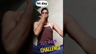 101 days challenge transformation | first day complete #yogapractice #shortvideo