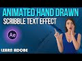 Animated Hand Drawn Scribble Text Effect in After Effects 2023