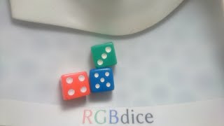 (111) 50 rolls of 3 identifiable dice - RGB Dice