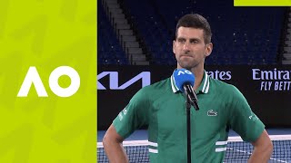 Novak Djokovic: "One of the most special wins in my life!" on-court interview | Australian Open 2021