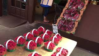 Fresh in Montreal: Raspberries and Blueberries