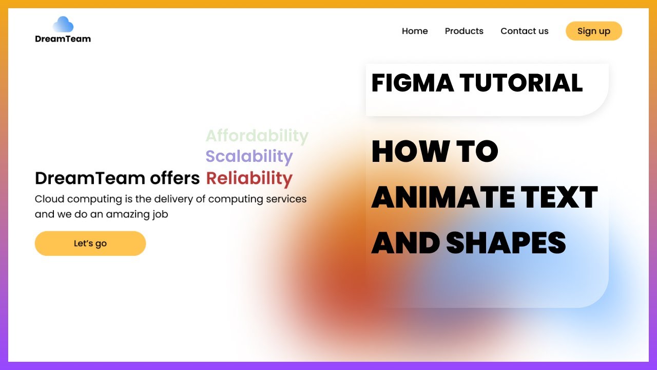 Figma Tutorial: How To Animate Text And Shapes In Figma #figma # ...