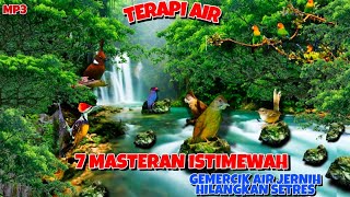 🔴Terapi Air + Masteran Jitu | Gemercik Air Jernih Agar Burung Tidak Setres |MP3 #masterangemercikair