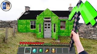 Minecraft in Real Life POV - EMERALD HOUSE in Realistic Minecraft 創世神第一人稱真人版