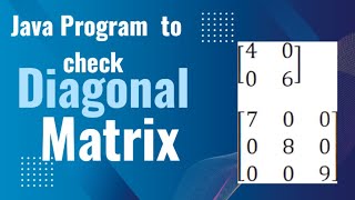 Diagonal Matrix in Java | ICSE and ISC #icse2025 #isc2025