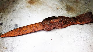Rusty Mauser 98K Bayonet Scabbard Restoration