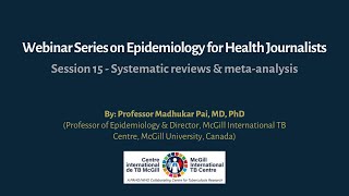 Session 15 - Systematic reviews & meta-analysis