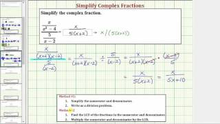 Ex: Simplify a Complex Fraction with Variables (Factoring)