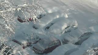 Increible invierno Ruso 2018, Ciudades, Carretera, Catastrofe de nieve 1