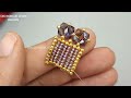 diy kum boncuk ve kristal boncuktan bileklik yapımı seed beads bicone beaded bracelet.