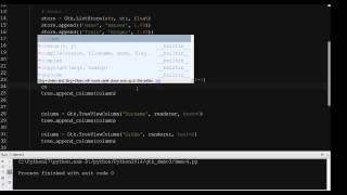 Python-GTK 02-06: Treeview