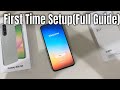 Samsung galaxy a56 5g first time setup guide