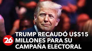 ESTADOS UNIDOS | Donald Trump recaudó u$s15 millones para su campaña electoral