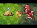 PVZ 1 Fusion Challenge!! Potato Mine Family vs Red Olive Tall-Nut Zombie, Who Will Win?