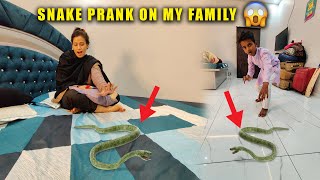 Fake Snake Prank on My Family 😳 Prank on My wife 😂 Crazy Reaction 😍