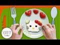 HELLO KITTY in Love Snack | Food Art | Healthy-n-Yummy | DIY Labs