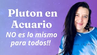 Pluton en Acuario NO es igual para todos !⚡️♒️🐦‍🔥