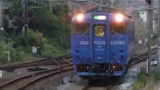 大村線キハ66系 諫早駅到着 JR-Kyushu Omura Line KiHa66 series DMU